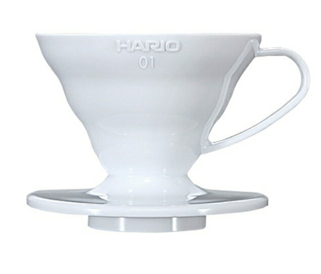 金時代書香咖啡 ​​​​​​​HARIO V60 01 樹脂濾杯 白色 1-2杯 VD-01W