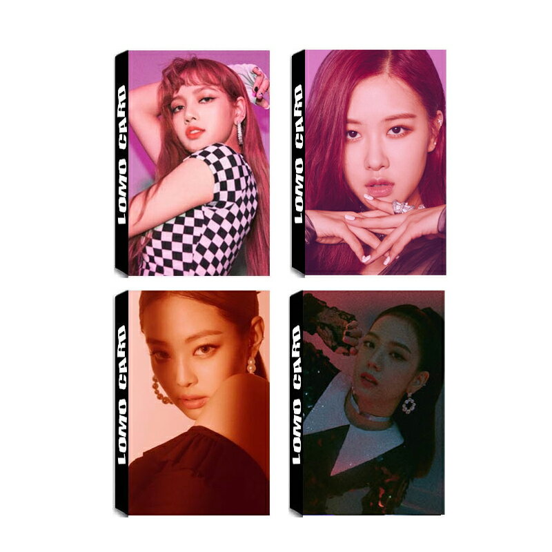 BLACKPINK 卡片 專輯 SQUARE UP 同款圖片 紙質 LOMO 收藏卡 盒卡