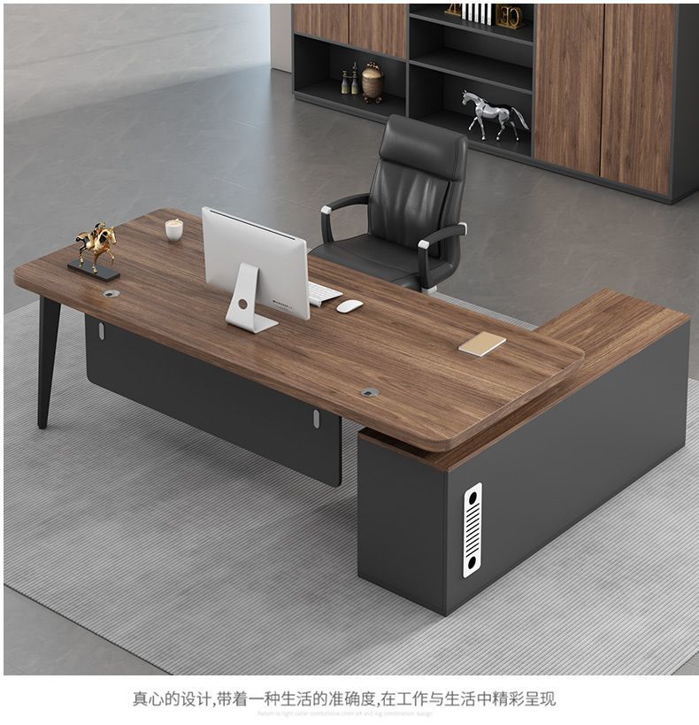 老板桌辦公桌椅組合簡約現代總裁桌主管桌大班臺辦公室家具經理桌
