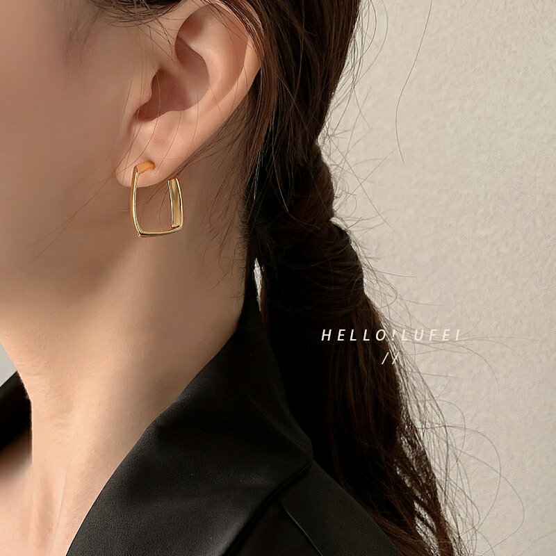高級感耳飾小眾設計耳環女2020年新款潮韓國氣質大氣網紅耳釘銀針