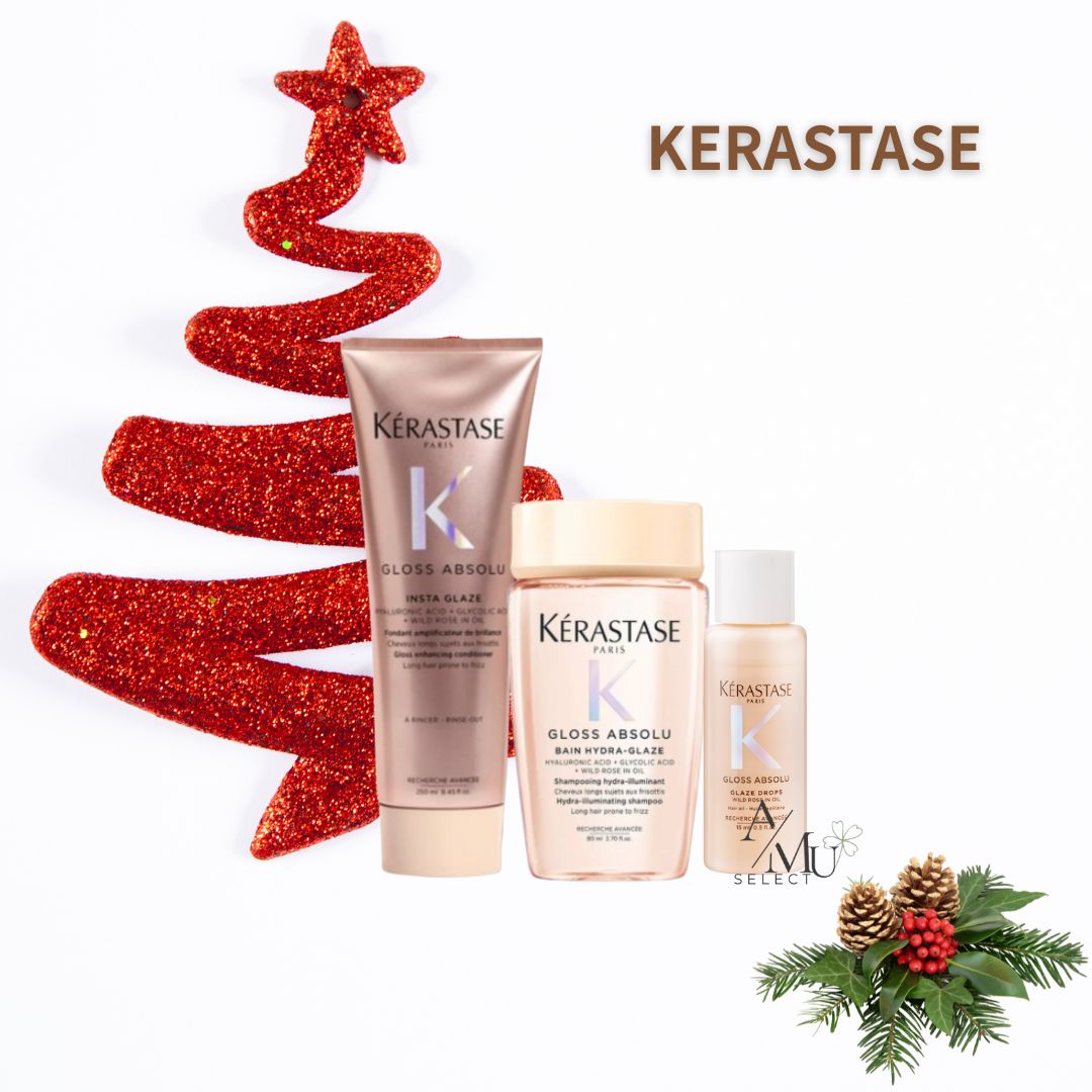雙12限定【KERASTASE】卡詩 釉光玫瑰髮膜250ml+釉光髮浴80ml or 髮油15ml｜雙12嘉年華⚡專櫃 美妝 香氛 保養 禮享保養 香約聖誕