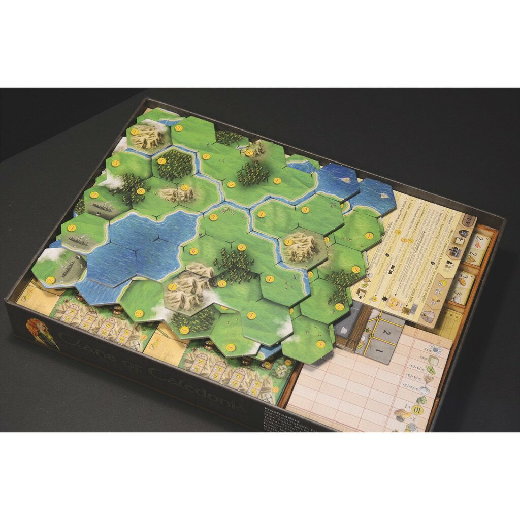 【桃園桌遊家】加勒多尼亞 Clans of Caledonia 桌遊收納盒【附白膠】【烏鴉盒子收納盒】 4
