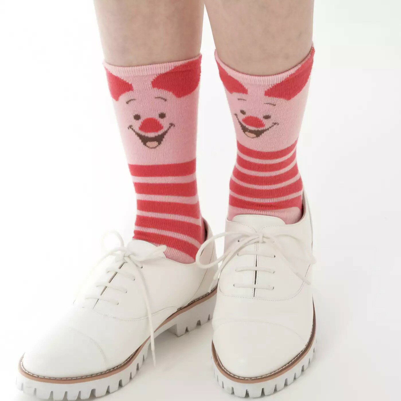 真愛日本 迪士尼 小熊維尼 POOH 小豬 中筒襪 襪子 卡通襪 運動襪 襪 學生襪 迪士尼專賣店帶回