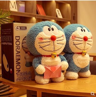 哆啦a夢公仔機器貓玩偶叮當貓娃娃藍胖子抱枕毛絨玩具多生日禮物