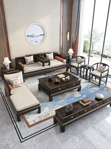 家具 T木實木羅漢床家用客廳沙發床新中式禪意小戶型陽臺沙發床家