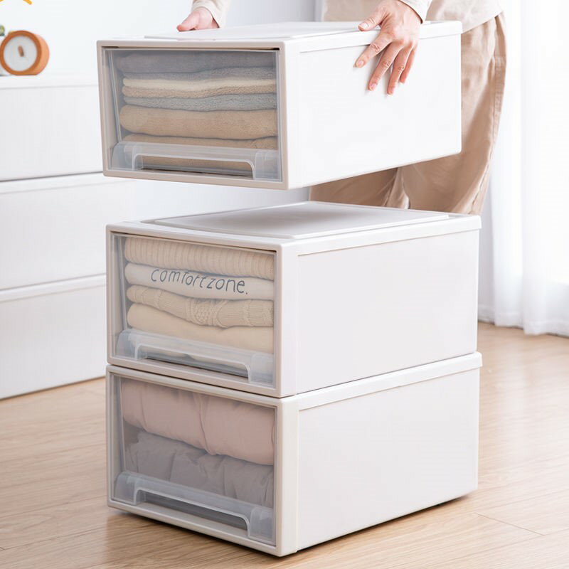 特大號抽屜式收納盒塑料整理箱衣柜衣物儲物箱柜子裝衣服收納箱子