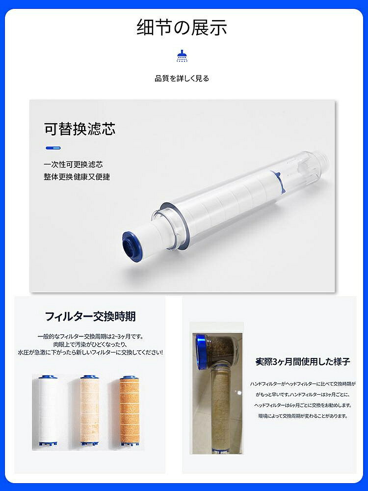 淨水器濾心 雲清漪美膚過濾花灑超強增壓噴頭硬水軟化留學餘氯過濾器淋浴套裝