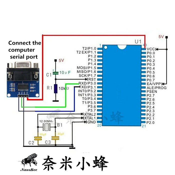 TTL/UART轉RS232 COM 轉換板 MAX3232模塊 含電源燈 ESP32 Arduino【現貨】 3