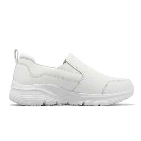 Skechers Arch Fit SR-Lexal 女 全白 足弓支撐 防滑大底 護士鞋 套入式 108190WHT 4