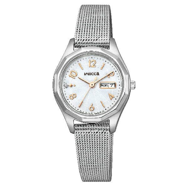 CITIZEN 星辰錶 NEW WICCA 少女系列 KH3-517-11 多邊形時尚腕錶 銀色 26.5mm｜樂天全館特惠中★指定刷卡回饋10%