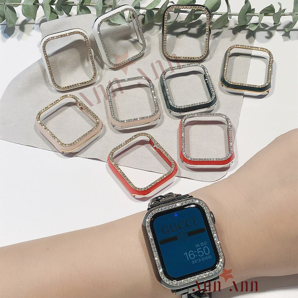 賠售出清 蘋果錶帶活動 單排鑲鑽 多色 蘋果手錶保護殼 適用於 APPLE WATCH123456 蘋果手錶 apple手錶保護殼 附盒子