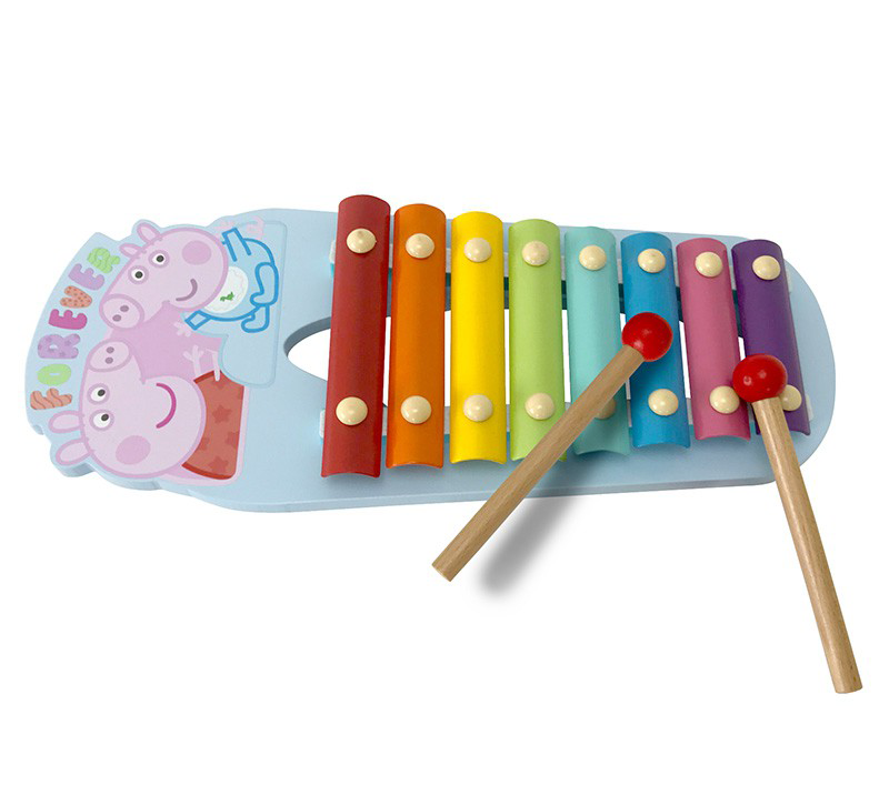 佩佩豬木製敲琴 好奇玩具 木製玩具 生日禮物 兒童玩具