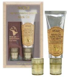 MOOI黃金貂油唇手修護霜(護手霜40ml+護唇膏2.2g)
