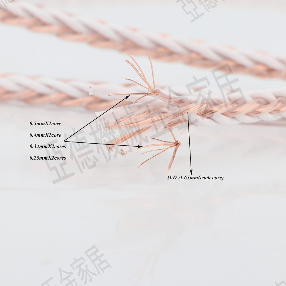 4TC單晶銅喇叭線 DIY RCA信號線 發燒功放解碼器音響連線線音頻線【亞德機械五金家居】