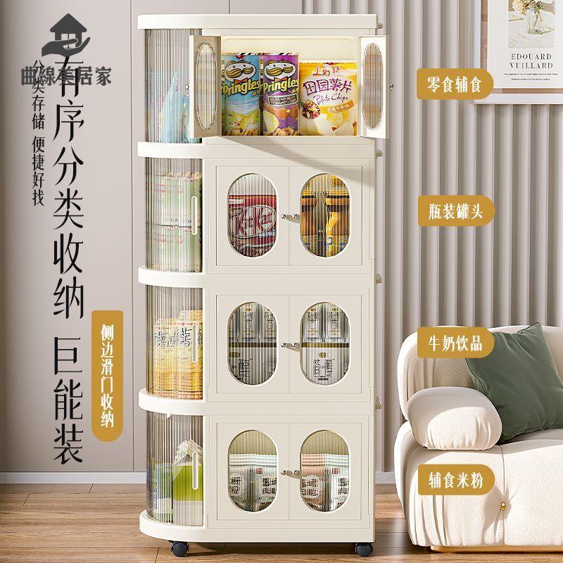 現貨特賣！小推車 置物架 收納架 零食架 展示架 嬰兒用品置物架喂養臺折疊收納櫃輔食可移動小推車寶寶奶瓶收納架 特價出 免運 開發票【hua3/13】