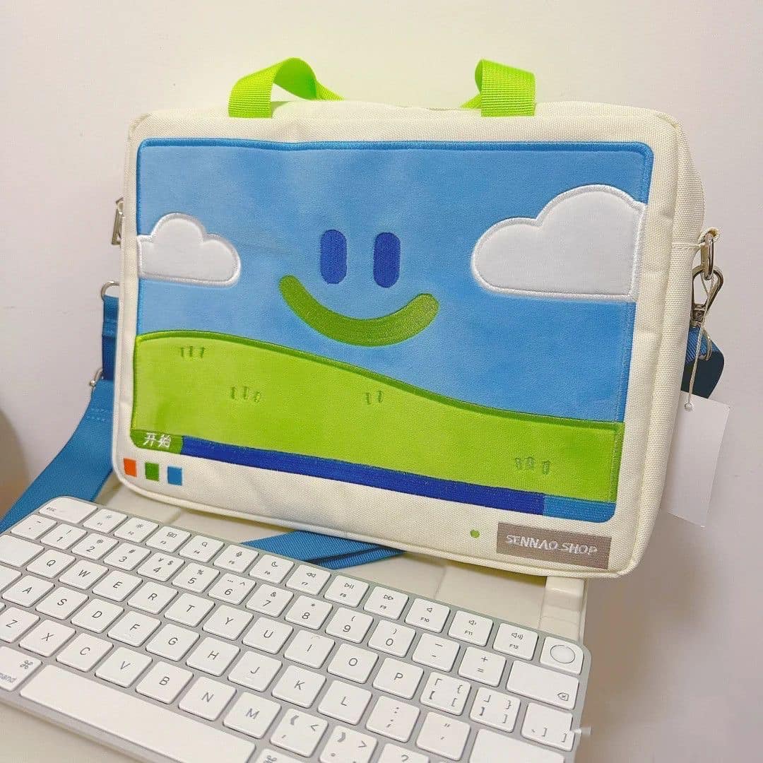 電腦桌面微笑兩用筆電包