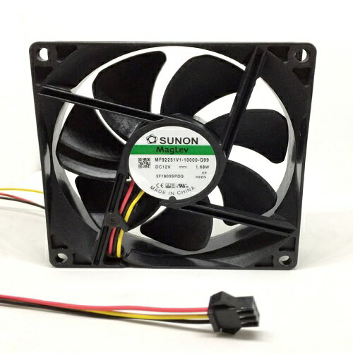MF92251V1-10000-G99 /92X92X25mm/ 12VDC /1.68W/ 3000rpm Sunon 3線帶接頭風扇(含稅)【佑齊企業 iCmore】
