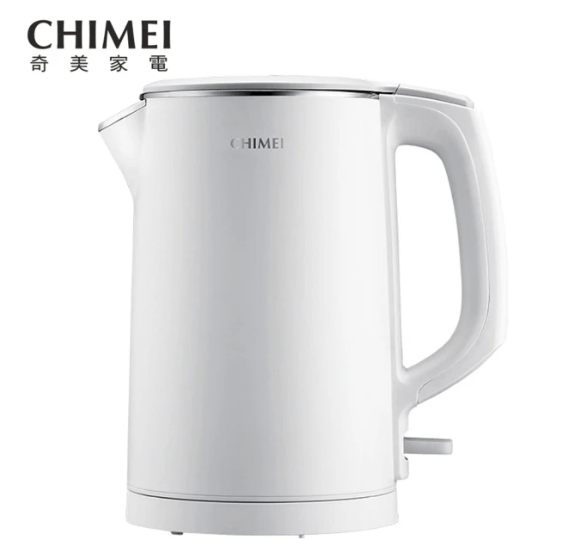 CHIMEI 奇美 1.5L 不鏽鋼三層防燙快煮壺 KT-15GP00 電茶壺 煮水壺 黑色 白色