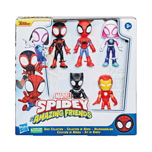 《 HASBRO 孩之寶》漫威蜘蛛人與他的神奇朋友們 英雄五入組 東喬精品百貨