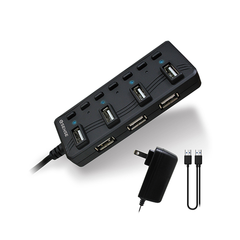 Esense 逸盛 擴充戰士升級版 7-Port USB2.0 HUB-2A 集線器 01-GPH775BBK | JT3C直營店 | 樂天 ...
