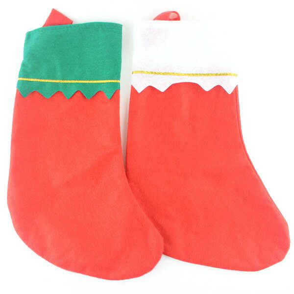 DIY聖誕襪 空白聖誕襪 無金絲聖誕襪 (空白無圖)/一包10個入{促30}耶誕襪~5520