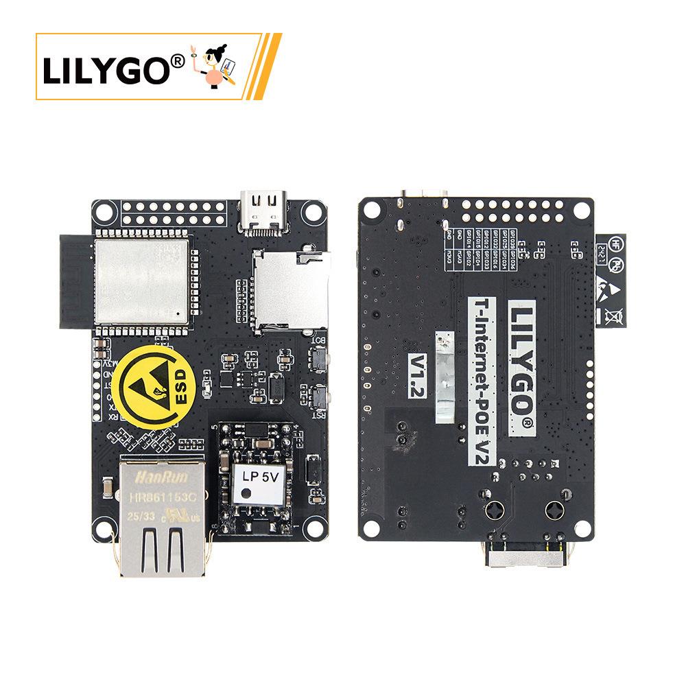 LILYGO® T-Internet-POE ESP32 LAN8720 以太網適配器 帶TF cardB0321