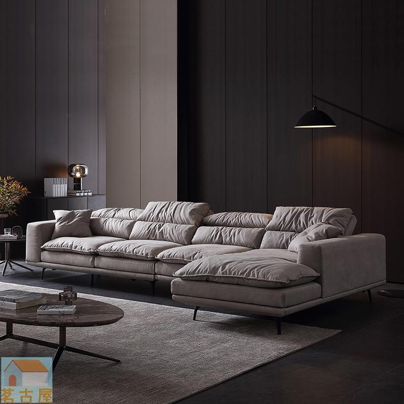 沙發意式現代簡約小戶型客廳家具北歐設計轉角極簡布藝沙發