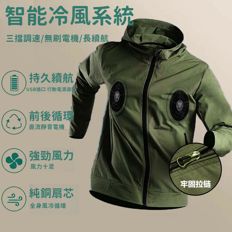 Snowbelle優選❄️九筒精選 空調降溫服 四風扇防曬衣 工作服制 冷氣服 戶外衣服 釣魚服 夏季薄風扇外套