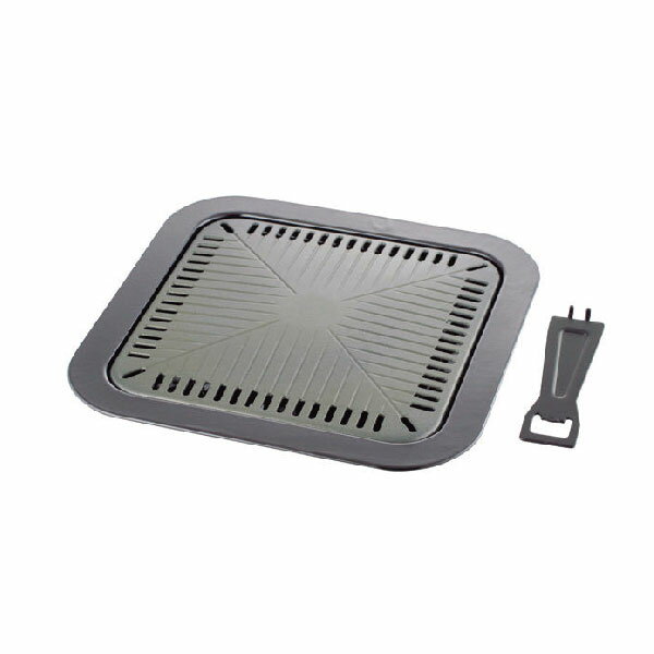 日本和平FREIZ 味覺探訪 方型 不沾 燒肉盤 -附滴油盛水盤 32cm 韓國製 / 個 AF01-MR-7386