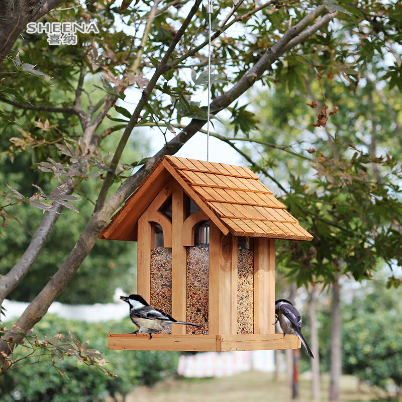 美國Chalet專業級戶外喂鳥器庭院鳥屋花園園藝裝飾園林造景喜納