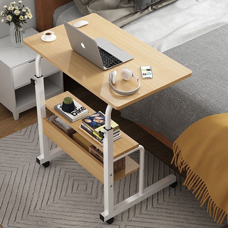 床邊桌可移動電腦桌臥室家用床上桌子靜間萬向輪可旋床小桌子