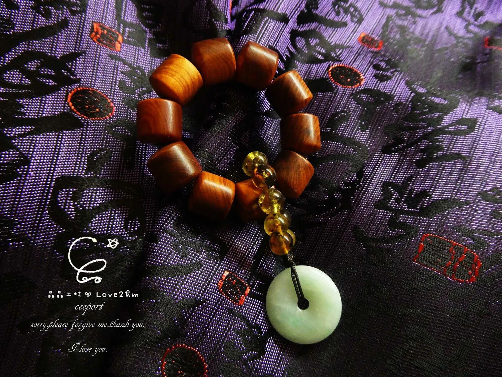 平安崖柏指捻吊墜 崖柏 翡翠 木質吊墜 晶晶工坊-love2hm 7