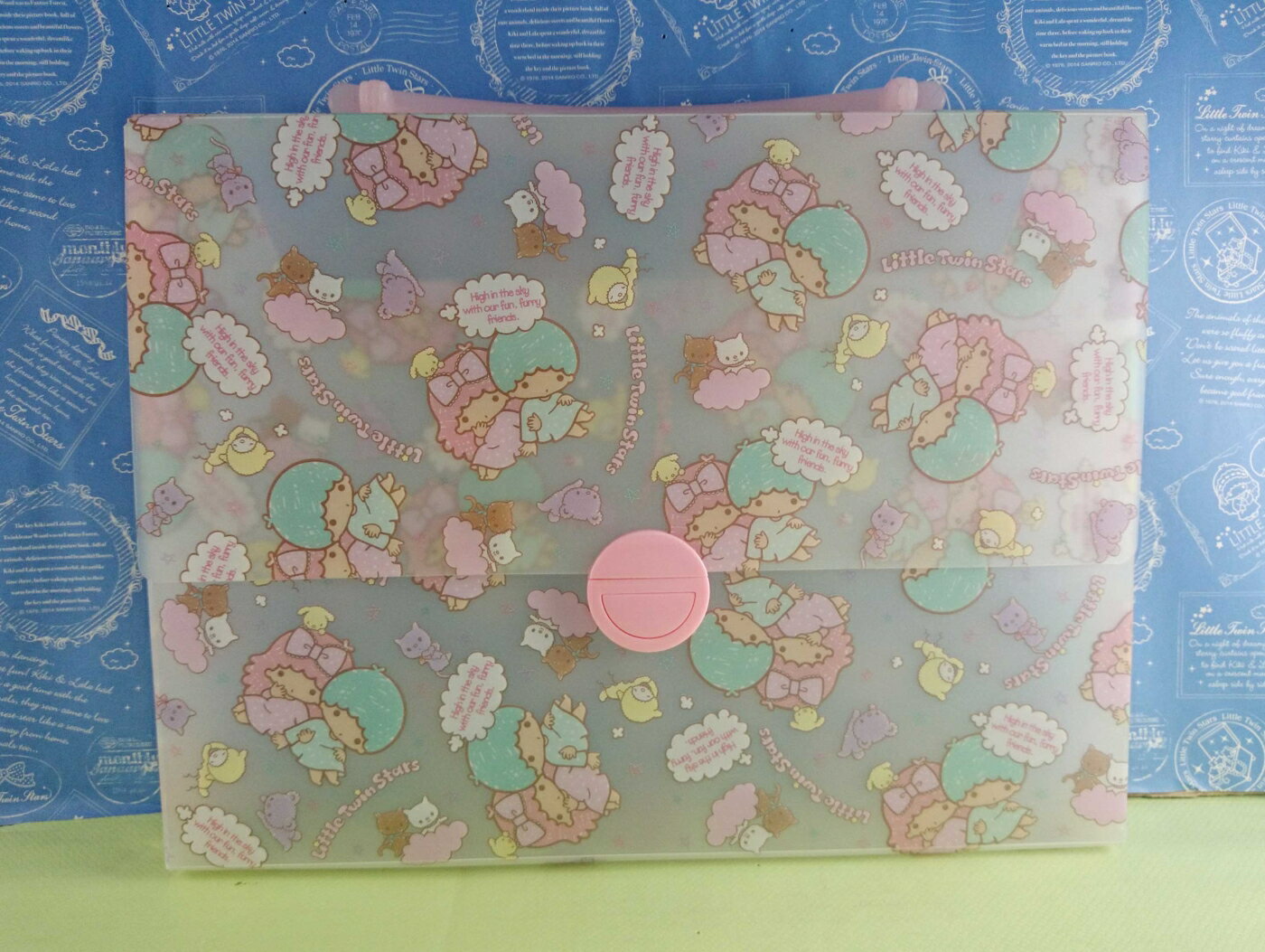 【震撼精品百貨】Little Twin Stars KiKi&LaLa 雙子星小天使 提盒 透明 震撼日式精品百貨