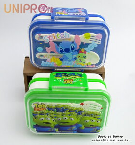 【UNIPRO】迪士尼 星際寶貝 史迪奇 STICH 玩具總動員 三眼怪 雙層微波便當盒 附匙叉 保鮮盒 餐盒 正版