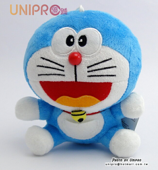 【UNIPRO】哆啦A夢 小叮噹 Doraemon 6吋 坐姿 絨毛玩偶 娃娃 小吊飾 禮物