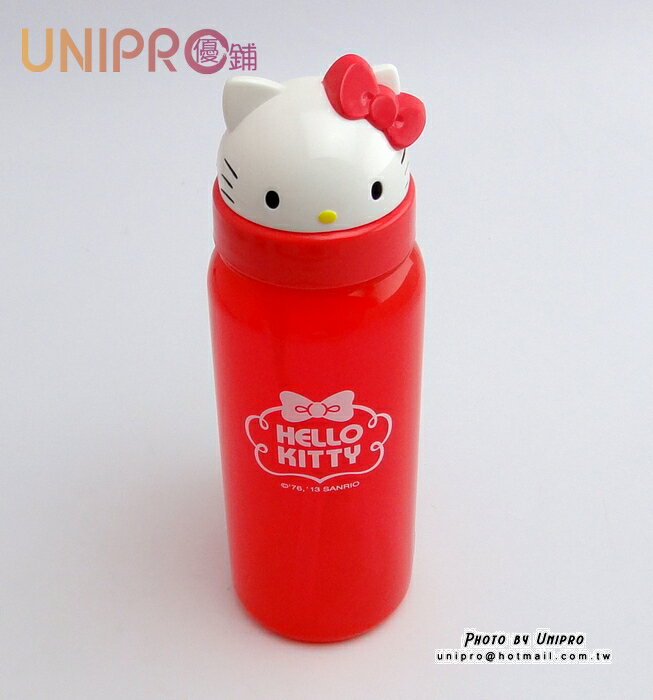 【UNIPRO】HELLO KITTY 凱蒂貓 造型立體頭型 水壺 冷水壺 500ML 水瓶 三麗鷗正版授權
