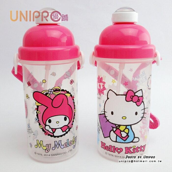 【UNIPRO】HELLO KITTY 凱蒂貓 美樂蒂 彈跳水壺 茶壺 冷水壺 500ML 水瓶 三麗鷗正版授權