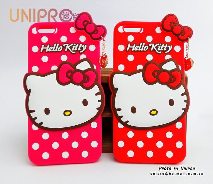 【UNIPRO】Apple iPhone 6 Plus 5.5 Hello Kitty 凱蒂貓 矽膠軟殼 手機殼 保護套