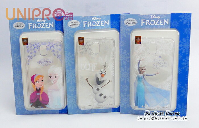 【UNIPRO】三星 NOTE3 N900 冰雪奇緣 FROZEN TPU 透明 手機殼 雪寶 ELSA 安娜 保護套