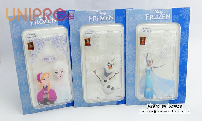 【UNIPRO】三星 NOTE4 N910 冰雪奇緣 FROZEN TPU 透明 手機殼 雪寶 ELSA 安娜 保護套