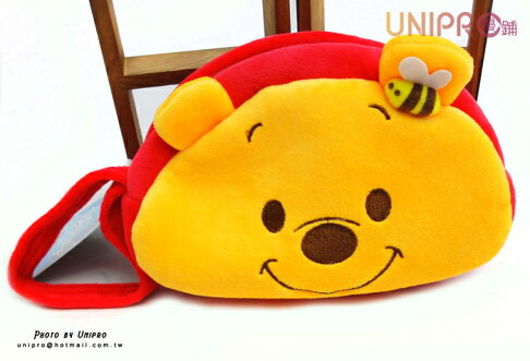 【UNIPRO】迪士尼 史迪奇 小熊維尼 橢圓 手提 化妝包 萬用包 1