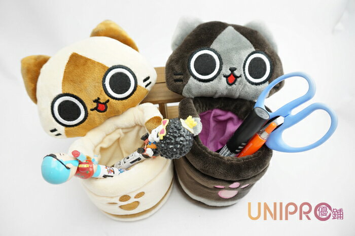 【UNIPRO】AIROU 艾路貓 梅拉路 吸盤 絨毛 筆筒 卡路貓 貓咪 吊飾 絨毛玩偶 娃娃 正版授權 魔物獵人