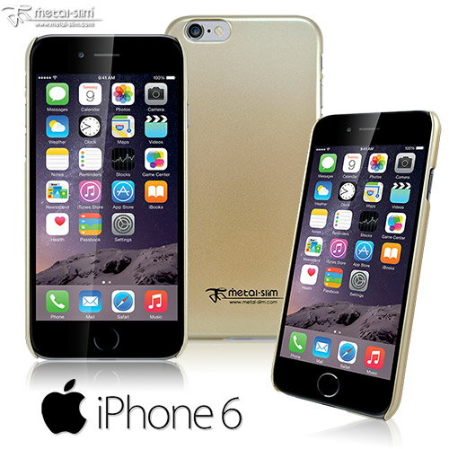 UNIPRO【i609】Metal-Slim Apple iPhone6 4.7吋 PLUS 5.5吋 珍珠霧面光感系列 新型保護殼 送保護貼