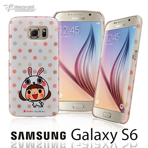 【UNIPRO】三星 Galaxy S6 LINE貼圖 La Chi 香菇妹&拉比豆 UV系列新型保護殼 i6