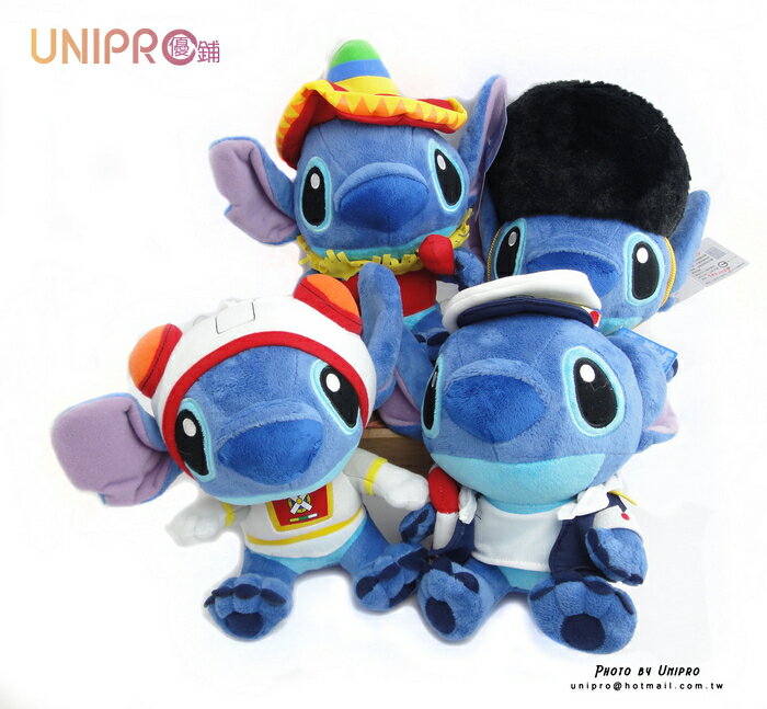 【UNIPRO】迪士尼 史迪奇 STITCH 星際寶貝 絨毛玩偶 娃娃 禮物 20~30公分高 外銷單