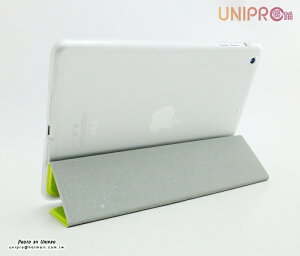 UNIPRO【i73】iPad Air mini 1 2 超薄 蠶絲紋 燙金 站立 保護套 iPad5 背透