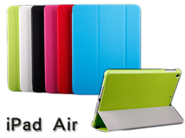 UNIPRO【i52】iPad Air 1 糖果色十字紋髮絲紋 皮套 保護殼 休眠喚醒 iPad air