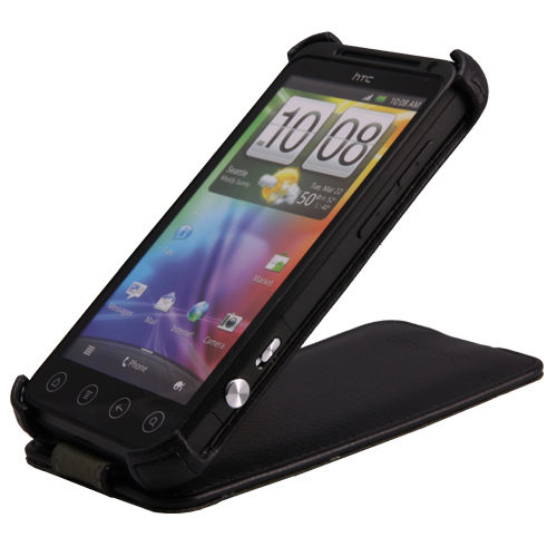 UNIPRO【HC018】Metal-Slim 皮革系列 HTC Shooter/EVO 3D 上下掀式PU皮套 荔枝紋
