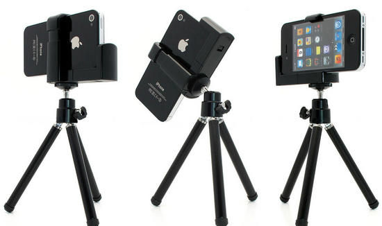 UNIPRO【A018】iPhone 4 4S 5 5S 5C iPod Touch 相機 攝影機 支架 三角架 360度旋轉 腳架