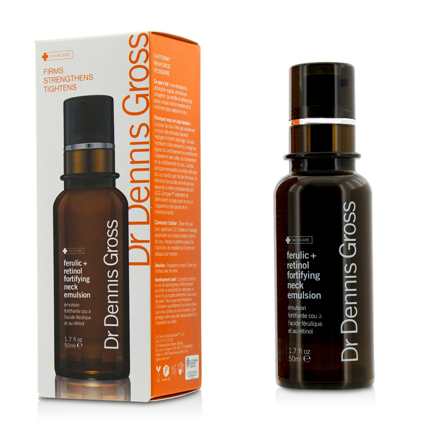 葛羅士博士 Dr Dennis Gross - 阿魏酸+視黃醇強化頸部乳液Ferulic + Retinol Fortifying Neck Emulsion
